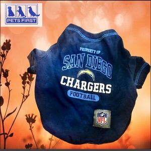 Pets First « Vintage » San Diego Chargers Dog T-shirt